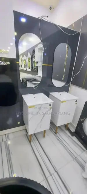 Free Standing Cabinet With Mirror