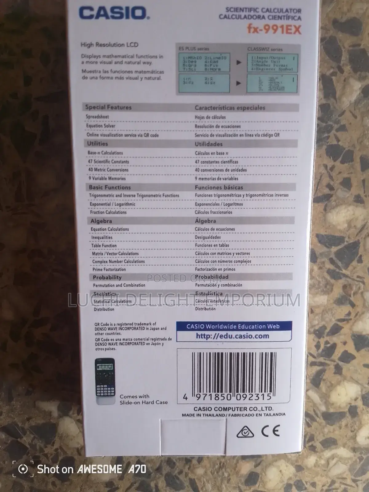 Casio Fx-991ex Class Wiz