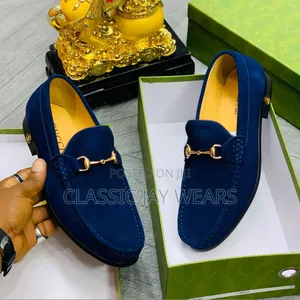 Sharp Blue Suede Shoe Available in Store