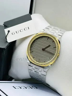 Gucci Quality Luxury Men Chain Strap Iced Wristwatch