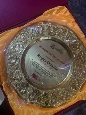 Gold Plate Plaque