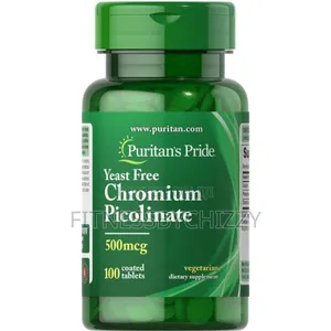 Puritan's Pride Chromium Picolinate 500mcg X 100 Tablets