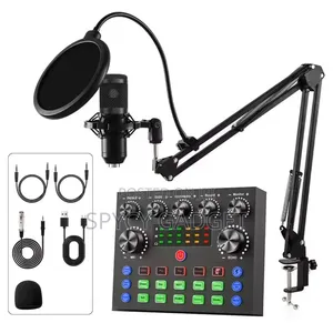 Podcast Full Kits Condenser Microphone With Audio Jacks