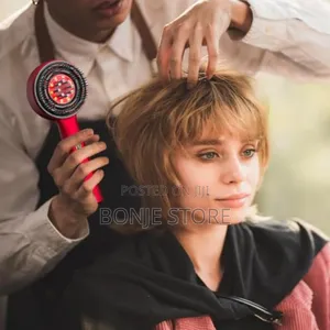 Electric Scalp Massage Brush Light Therapy Oil Applicator