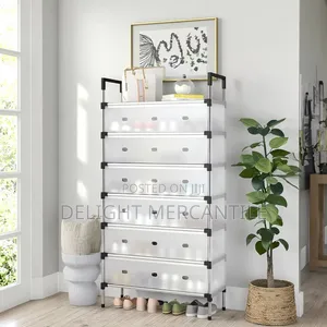 Shoe Rack With Cover 7 Layers