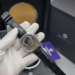 Luxury Hanboro Leather Automatic Wristwatch