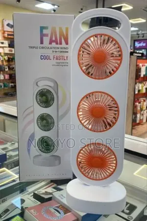 Triple Circulation Wind Fan – 3-in-1 Cool Fast Design