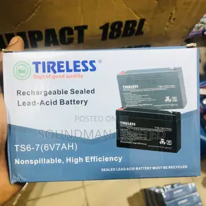 Tireless Rechargeable Lead-Acid Battery (For Fans, Solar, Ups)