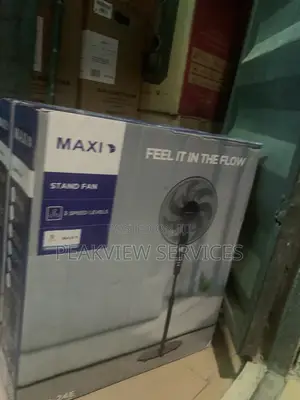 Maxi Fs40-24e Electric Standing Fan 3speed, Energy Efficient
