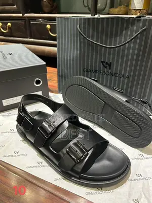 Italian Luxury Men's Sandals Giampieronicola Collections