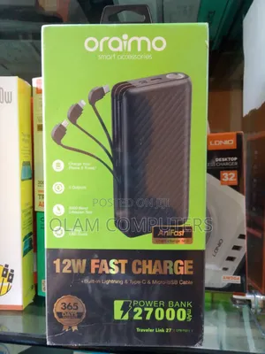 Oraimo 27,000mah Power Bank 12w