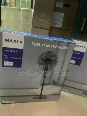 Maxi Fs40-24e Cooling Stand Fan Sleek Design, Easy Assembly
