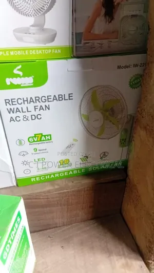 16inches Iwin Solar Rechargeable Wall Fan