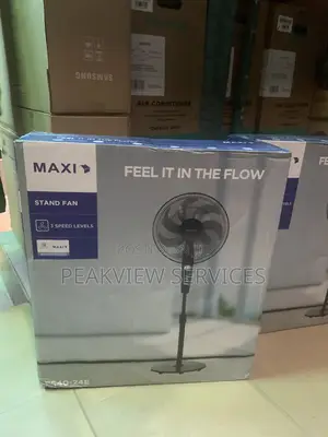 Maxi Fs40-24e 16-Inch Pedestal Fan –3-Speed Motor, 50w Power