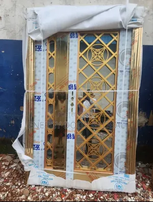 4ft Super Classic Gold Glass Interior Security Door