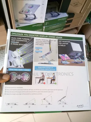 Rotatable Laptop Stand With Cooling Fan