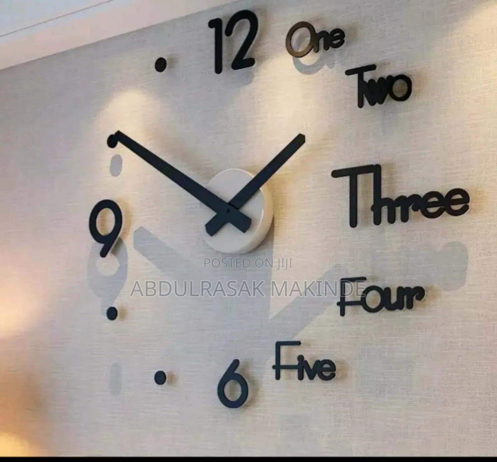 3d Diy Wallclock
