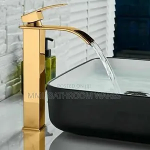 Long Gold Basin Mixer