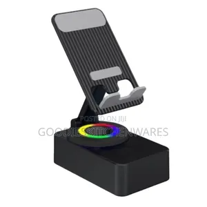 Rotating Phone Stand With Bluetooth Speaker