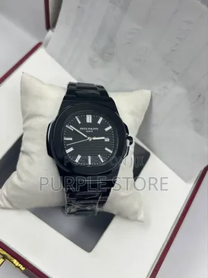 Patek Philippe Steel-Black-Unisex-Watch 