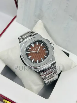 Patek Philippe Silver Steel Strap Unisex Watch