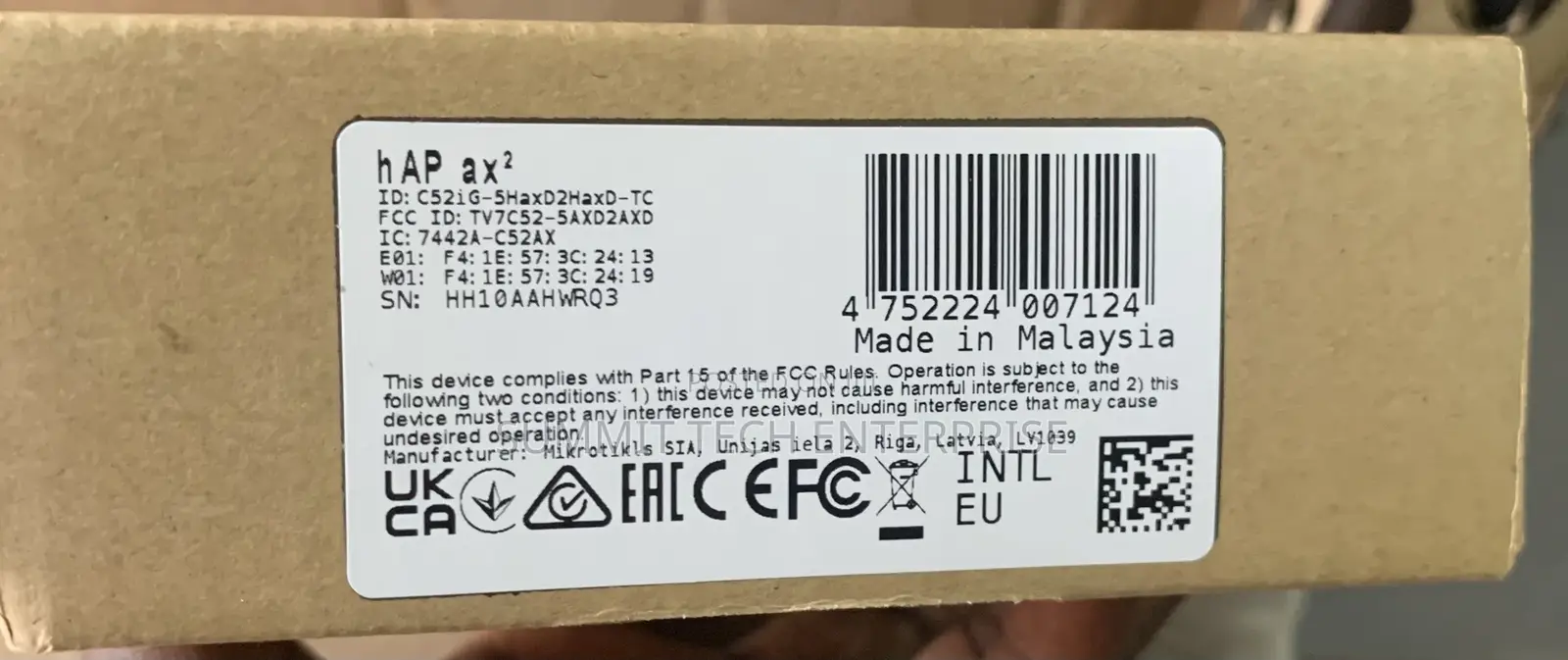 Mikrotik Hap Ax2