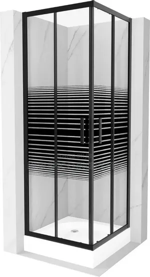Italian Black Shower Cubicle With Base