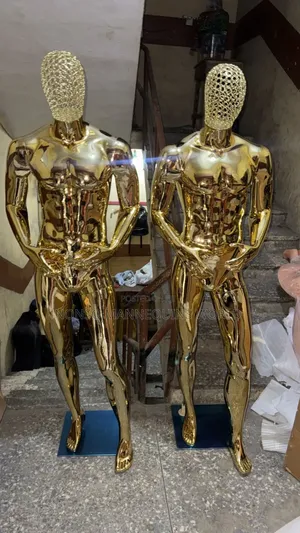 Net Head Gold Chrome Male Mannequin