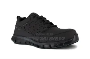 Reebok Rb4051men's Athletic Work Shoe - Black Steel Toe