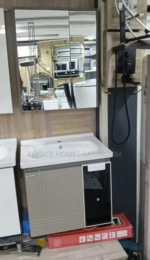 Luxury Bathroom Vanity With Led Mirror Under-Sink Cabinet