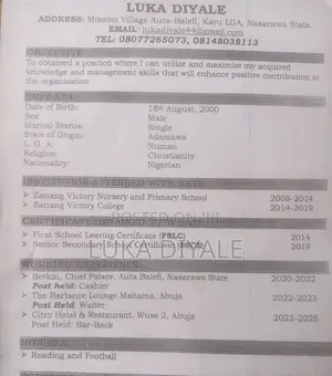 Server/Waiter