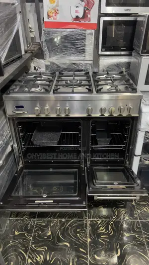 5bunners 90 by 60cm Standing Gas Cooker With Oven and Grill