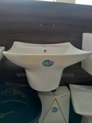 England Wall-Hung Ceramic Basin With a Distinctive Shell