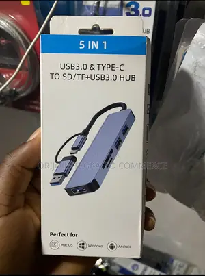 5 in 1 Usb3.0 Type-C to Sd/Tf+Usb3.0 Hub