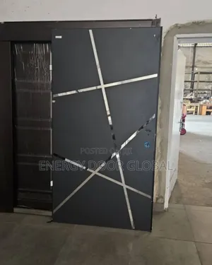 4ft/7ft Diagonal Isreali 9inches Gray Security Exterior Door