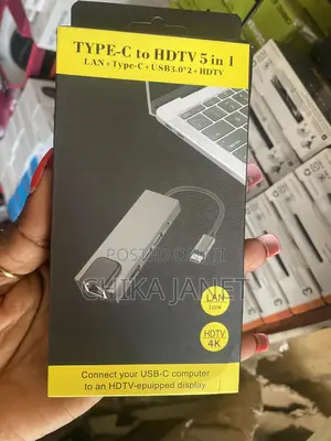 5 in 1 Type-C to Hdmi/ Lan/ Usb Converter