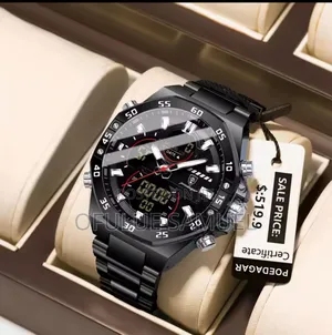 Digital and Analogue P Wristwatch