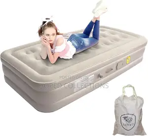 Single Size Inflatable Bed With Electric Pump