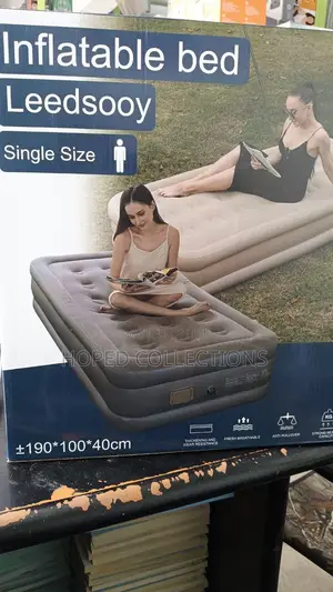 Single Size Inflatable Bed With Electric Pump