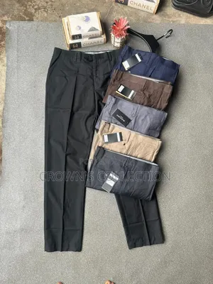 Quality Black Men Suit Trousers