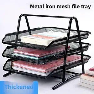 Three-Layer File Tray Organizer Office Supplies Desktop
