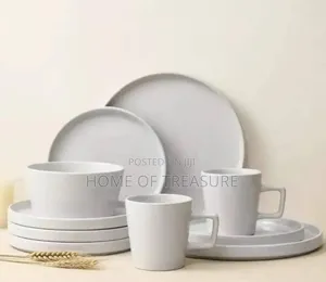 16 PCS Dinner Set White Color