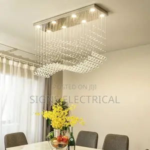 Luxury Wave Ceiling Light Crystal