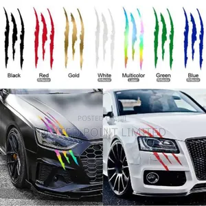 Headlight Sticker Car Monster Claw