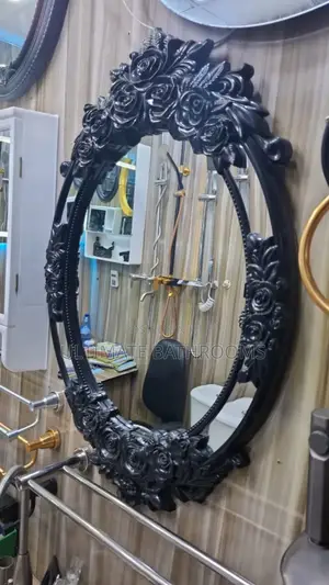 Royal Black Bathroom Mirror