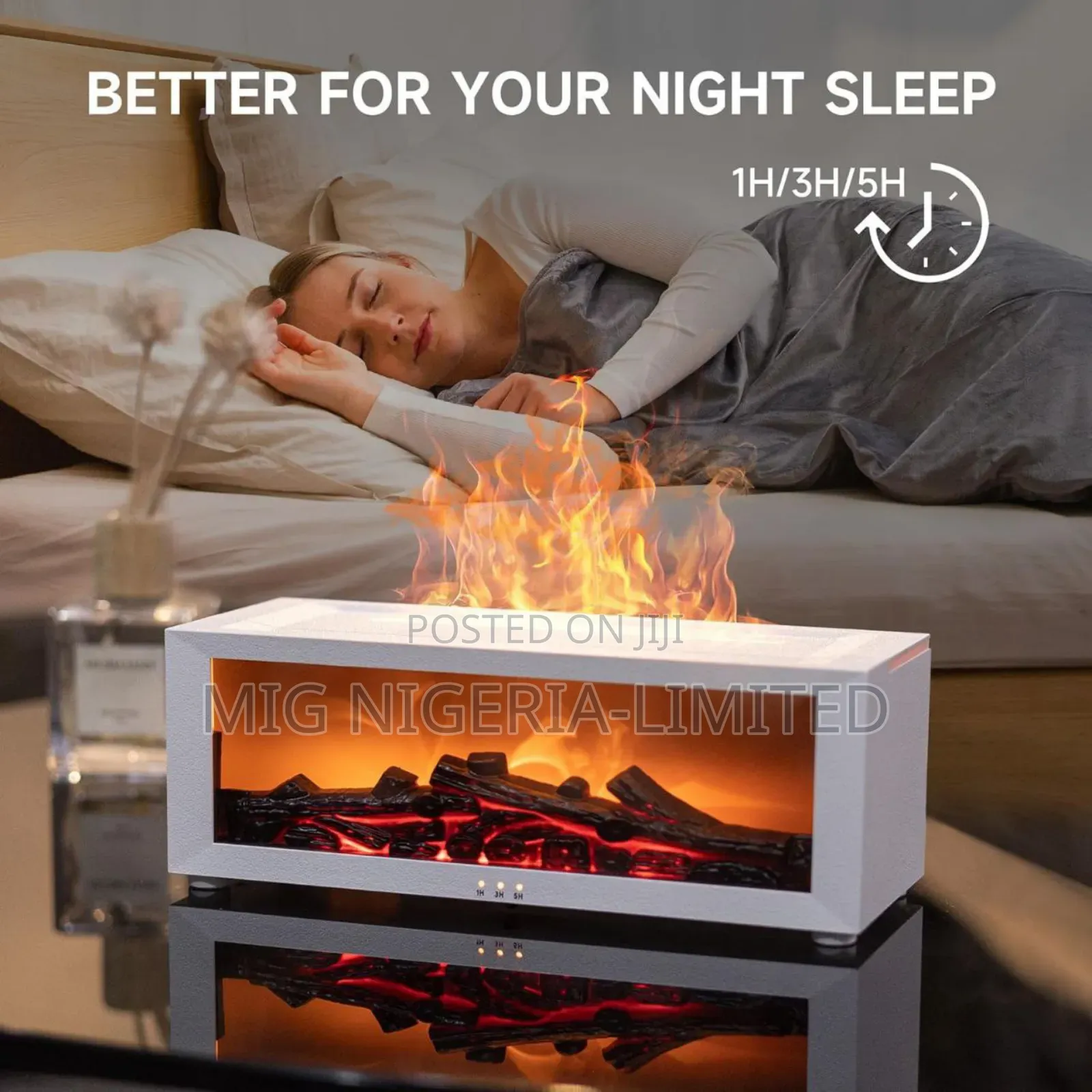 Fireplace Diffuser Humidifiers Table Top Frame Fragrance