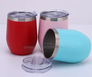 Egg Shaped Mugs With Cover for Souvenir
