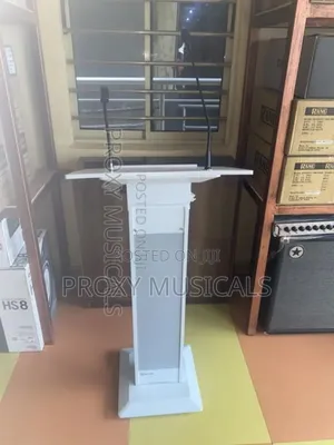 Pulpit Stand Wireless Lectern With in Body Speaker and Mic
