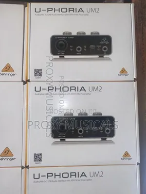 Behringer U-Phoria Um2 Audio Interface Soundcard With Mic