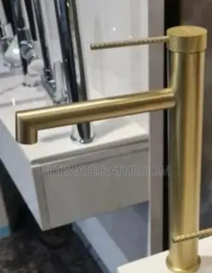 Quality Long Brush Gold Basin Mixer Tap